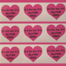 Pink Gluten Free Stickers (12)